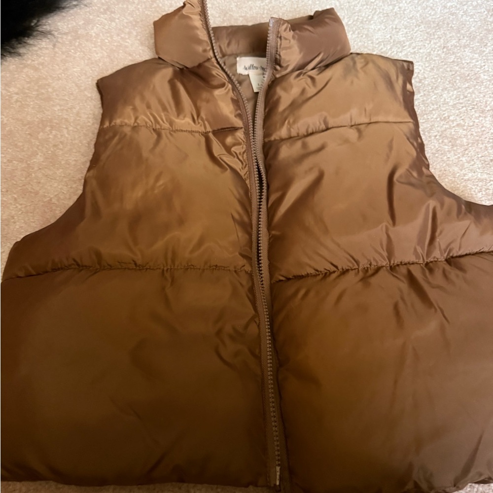 Brown Puffer Vest